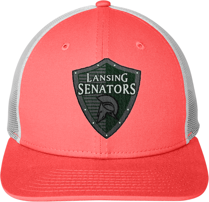 Lansing Senators New Era Snapback Low Profile Trucker Cap