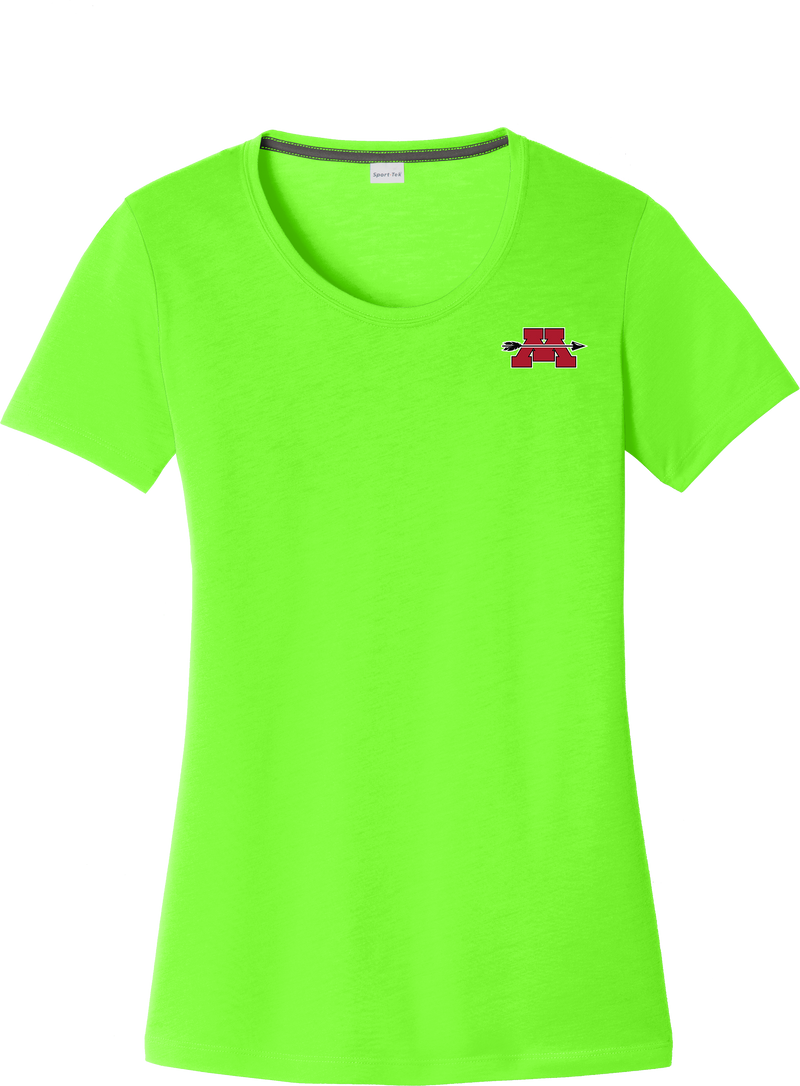 Mercer Arrows Ladies PosiCharge Competitor Cotton Touch Scoop Neck Tee