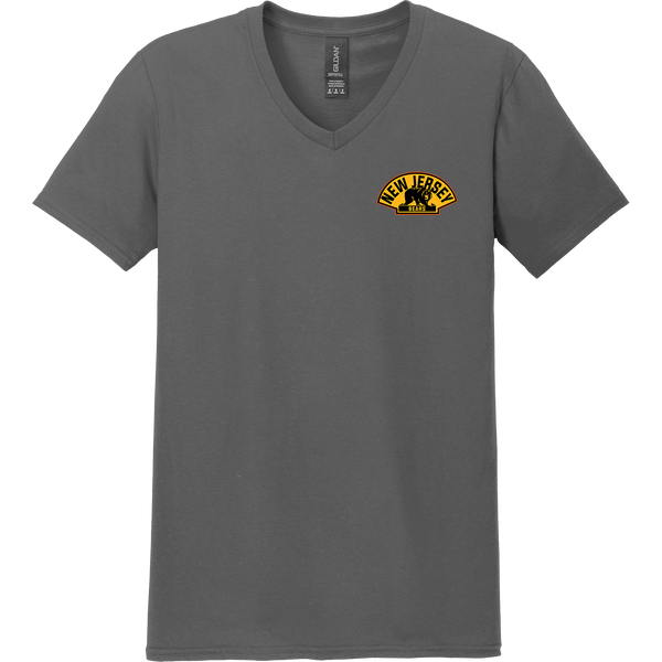 NJ Bears Softstyle V-Neck T-Shirt