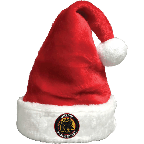 MD Jr. Black Bears Plush Santa Hat