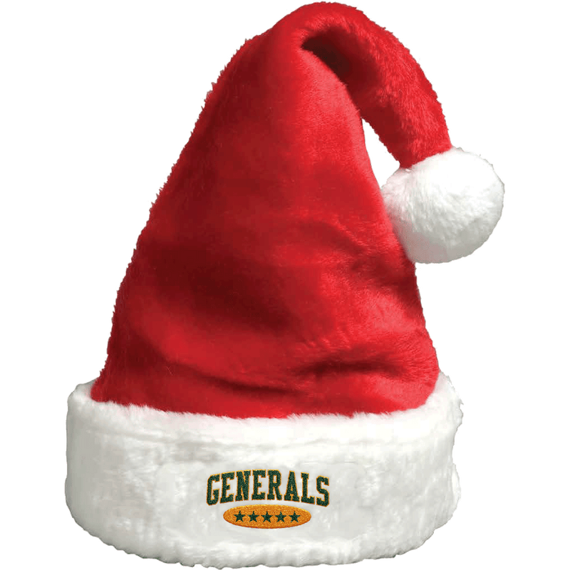 Red Bank Generals Plush Santa Hat