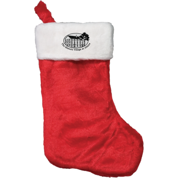 Allaire Village Plush Christmas Stocking