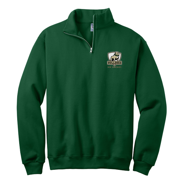 HVM Bulldogs NuBlend 1/4-Zip Cadet Collar Sweatshirt