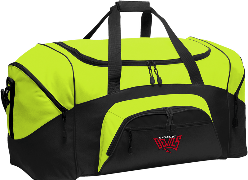 York Devils Standard Colorblock Sport Duffel