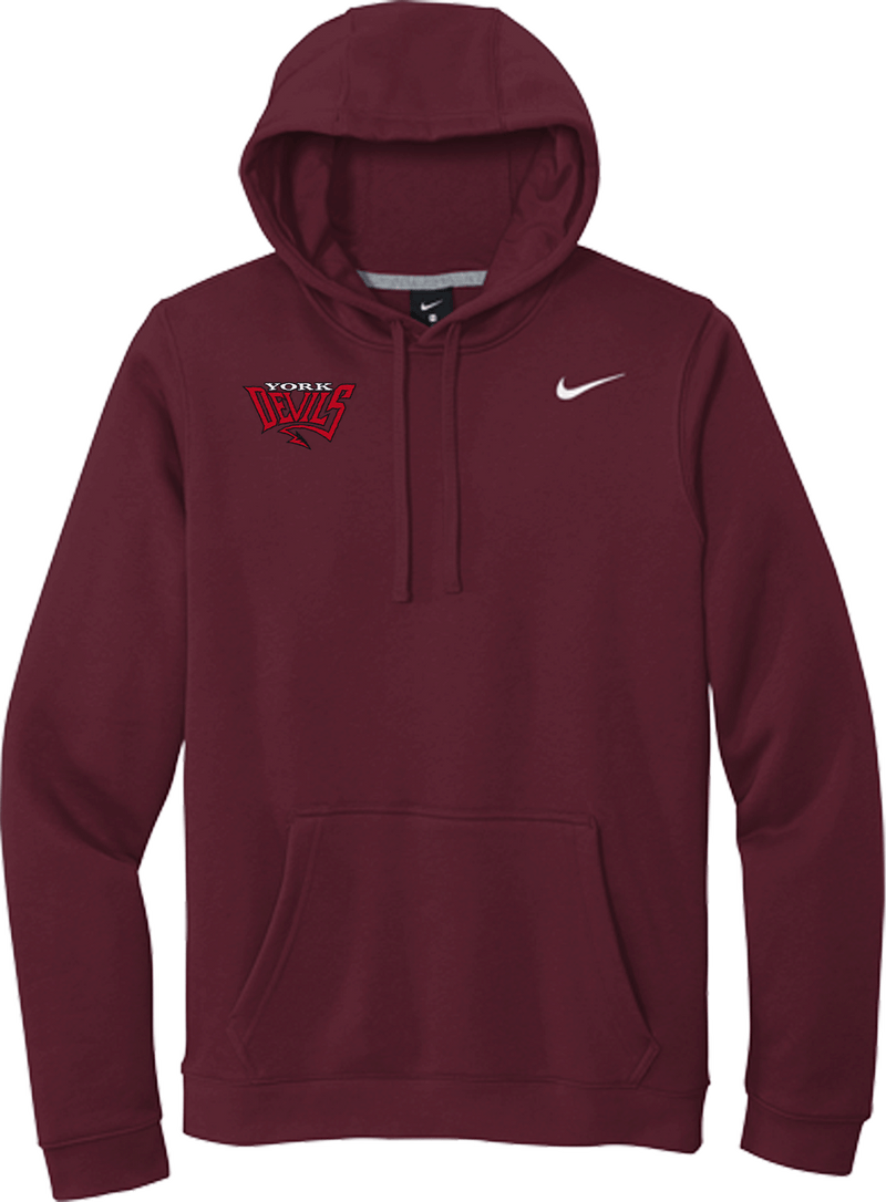 York Devils Nike Club Fleece Pullover Hoodie