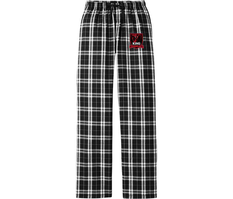 King Cobras Women's Flannel Plaid Pant