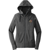 Delaware Ducks New Era Ladies Tri-Blend Fleece Full-Zip Hoodie