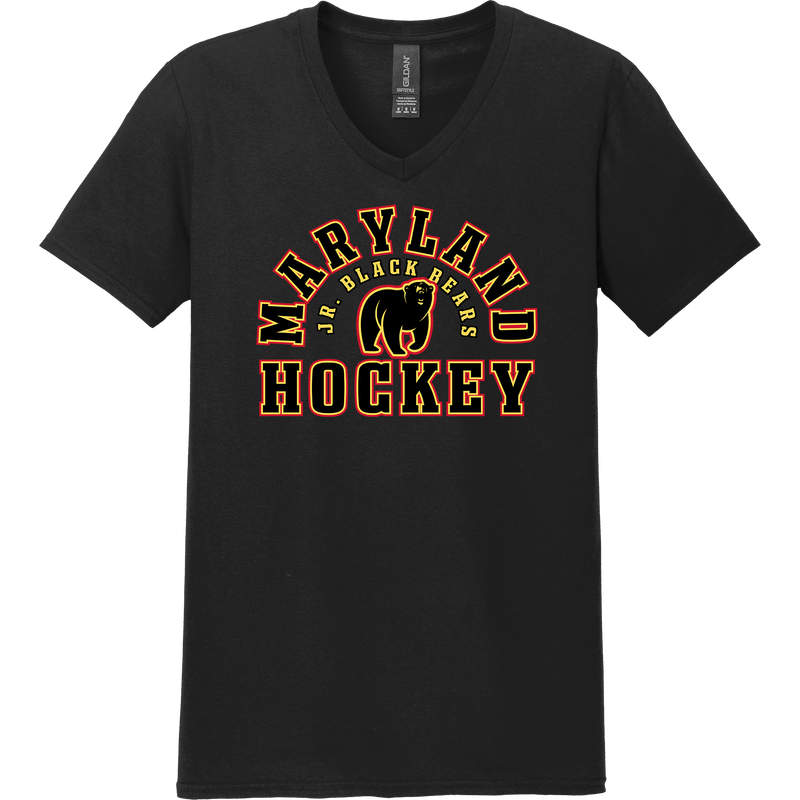 MD Jr. Black Bears Softstyle V-Neck T-Shirt