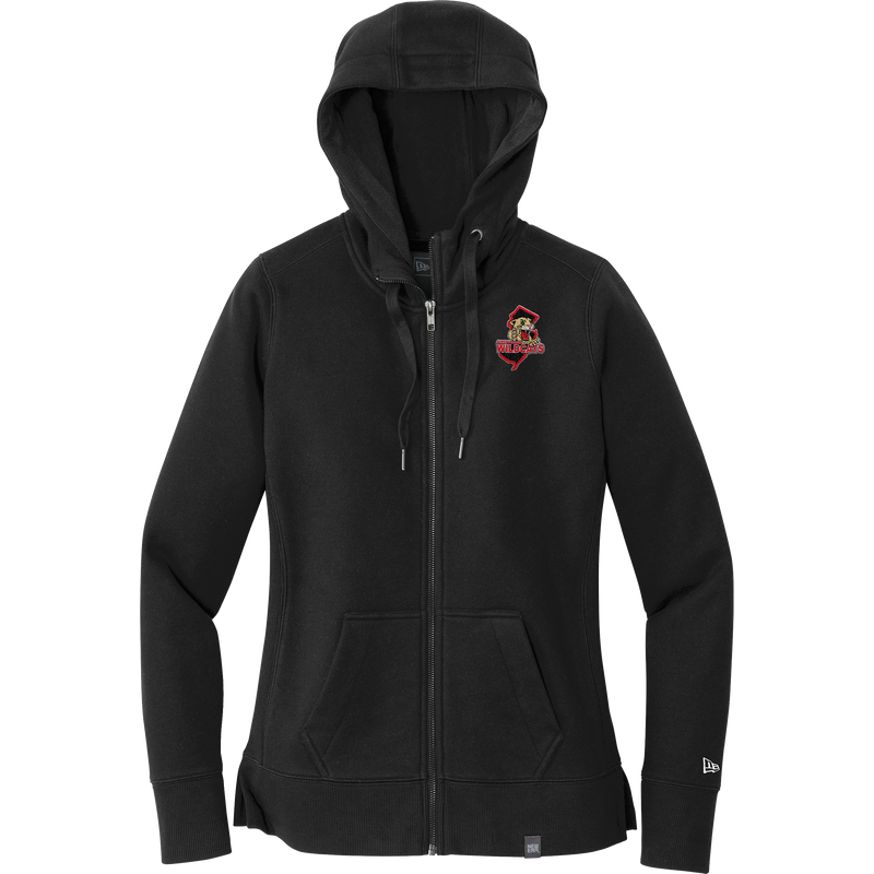 Jersey Shore Wildcats New Era Ladies French Terry Full-Zip Hoodie