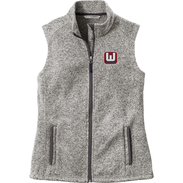 CT Whalers Tier 1 Ladies Sweater Fleece Vest