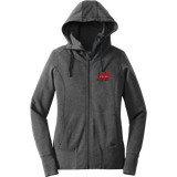 Team Maryland New Era Ladies Tri-Blend Fleece Full-Zip Hoodie