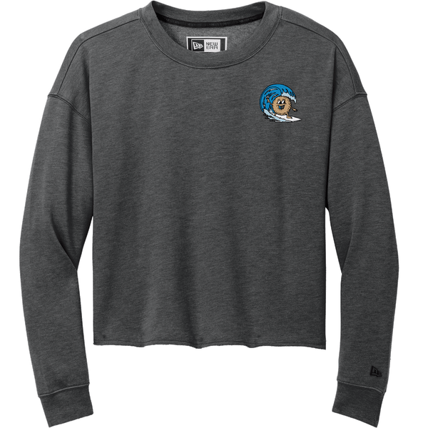 BagelEddi's New Era Ladies Tri-Blend Fleece Crop Crew