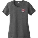 Young Kings Ladies PosiCharge Tri-Blend Wicking Scoop Neck Raglan Tee