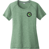 Florida Eels Ladies PosiCharge Tri-Blend Wicking Scoop Neck Raglan Tee