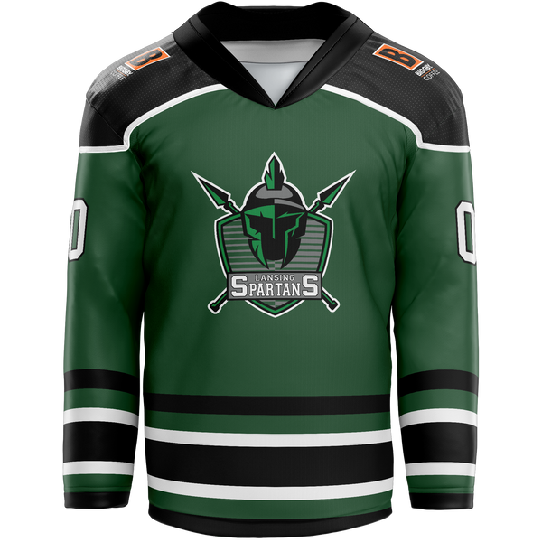 Lansing Spartans Adult Goalie Sublimated Jersey