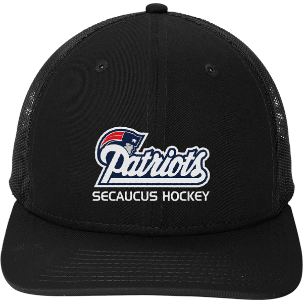 Secaucus Patriots New Era Snapback Low Profile Trucker Cap