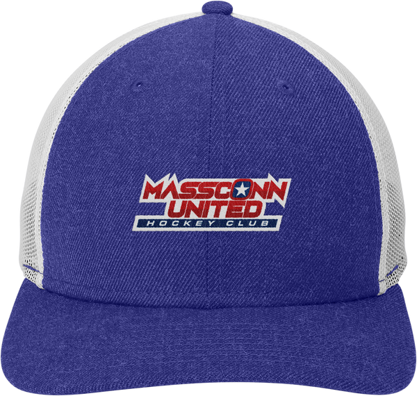 Mass Conn United New Era Snapback Low Profile Trucker Cap