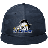 Mid-State Mustangs New Era Camo Flat Bill Snapback Cap