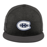 Chatham Hockey New Era Shadow Heather Striped Flat Bill Snapback Cap