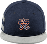 NY Stars New Era Shadow Heather Striped Flat Bill Snapback Cap