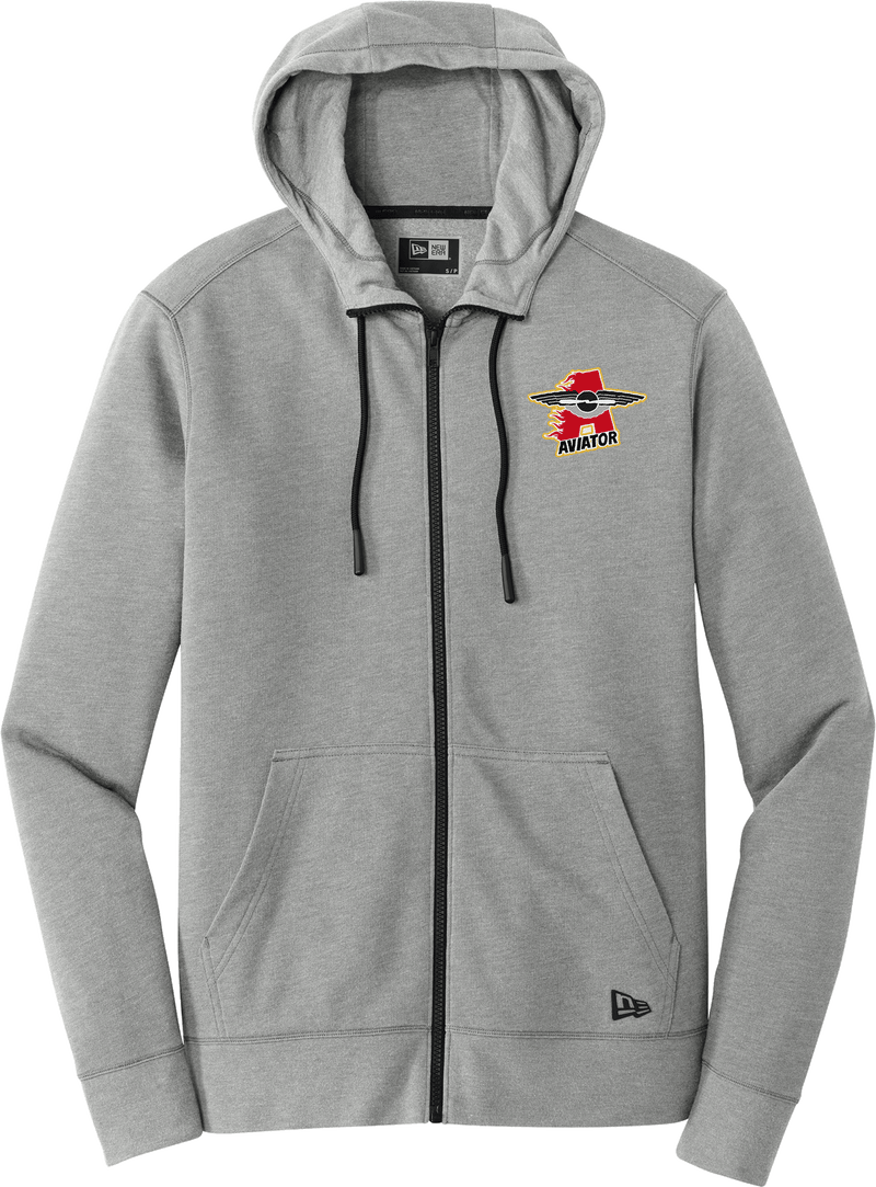 NY Aviators New Era Tri-Blend Fleece Full-Zip Hoodie