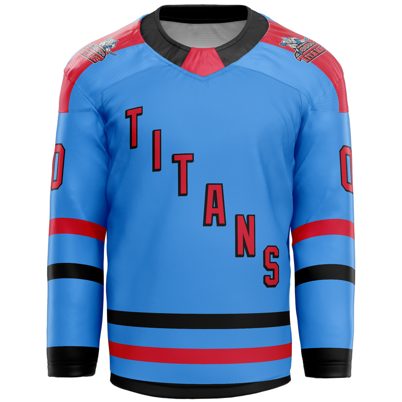 NJ Titans Tier 1 Bantam and Midgets Youth Goalie Sublimated Jersey