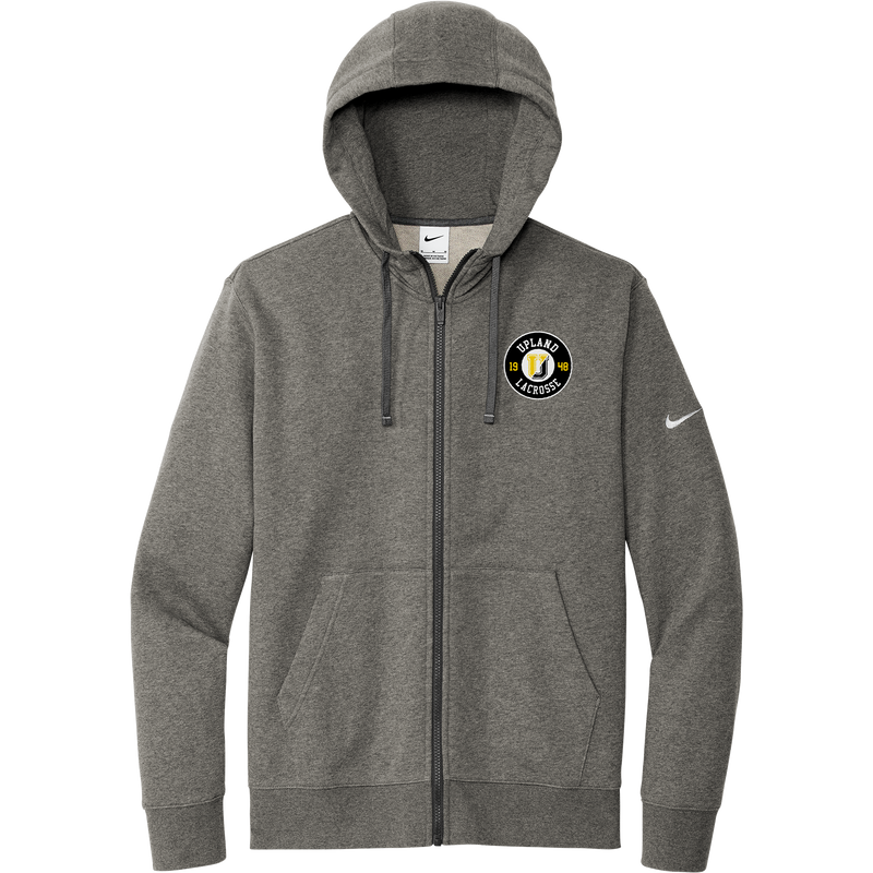 Upland Lacrosse Nike Club Fleece Sleeve Swoosh Full-Zip Hoodie