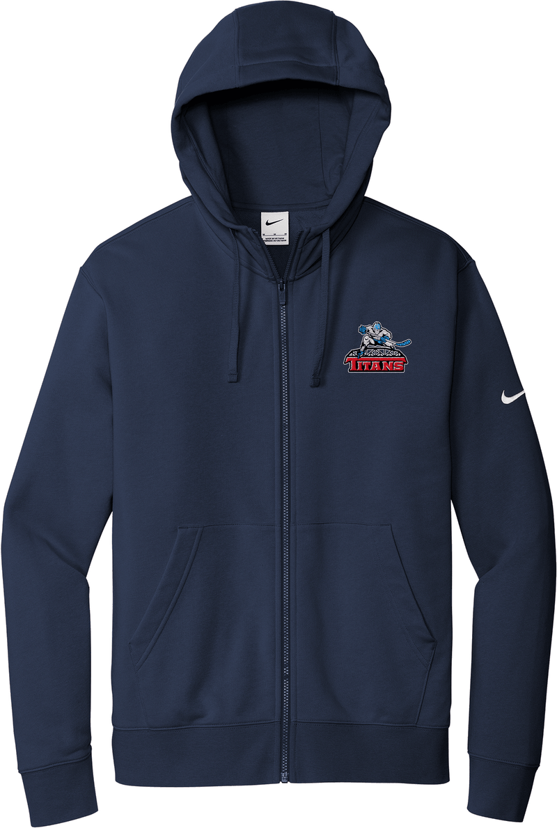 NJ Titans Nike Club Fleece Sleeve Swoosh Full-Zip Hoodie