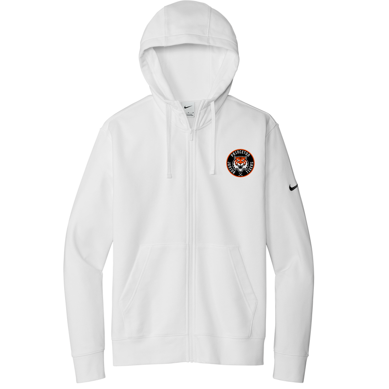 Princeton Jr. Tigers Nike Club Fleece Sleeve Swoosh Full-Zip Hoodie