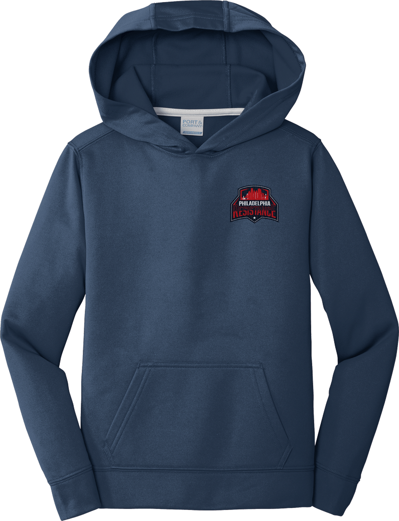 Philadelphia Resistance Youth Performance Fleece Pullover Hooded Sweatshirt