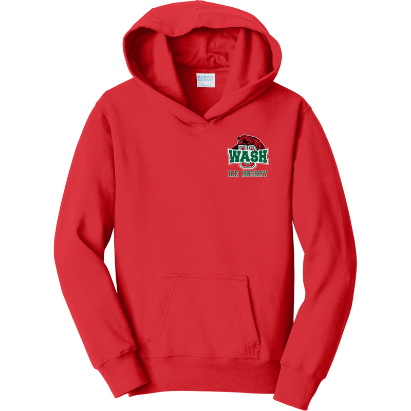 Wash U Youth Fan Favorite Fleece Pullover Hooded Sweatshirt