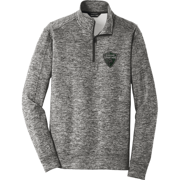 Lansing Spartans PosiCharge Electric Heather Fleece 1/4-Zip Pullover