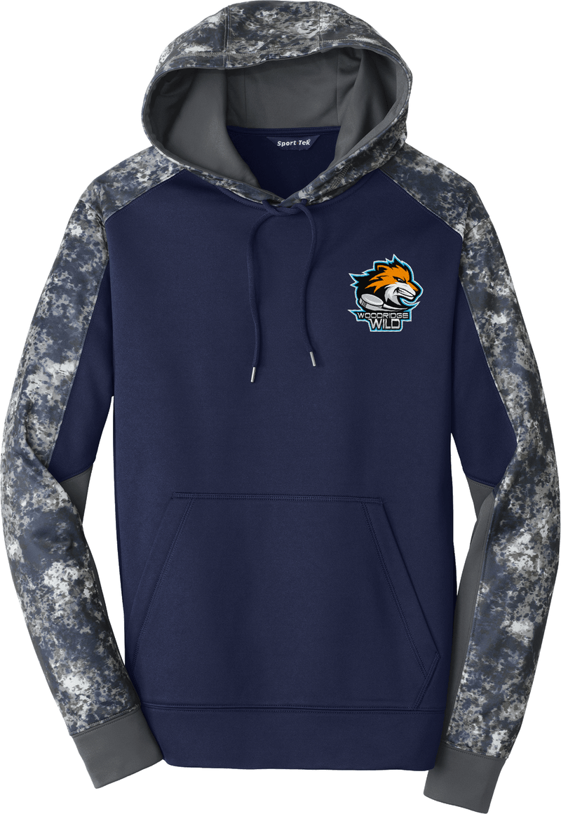 Woodridge Wild Sport-Wick Mineral Freeze Fleece Colorblock Hooded Pullover