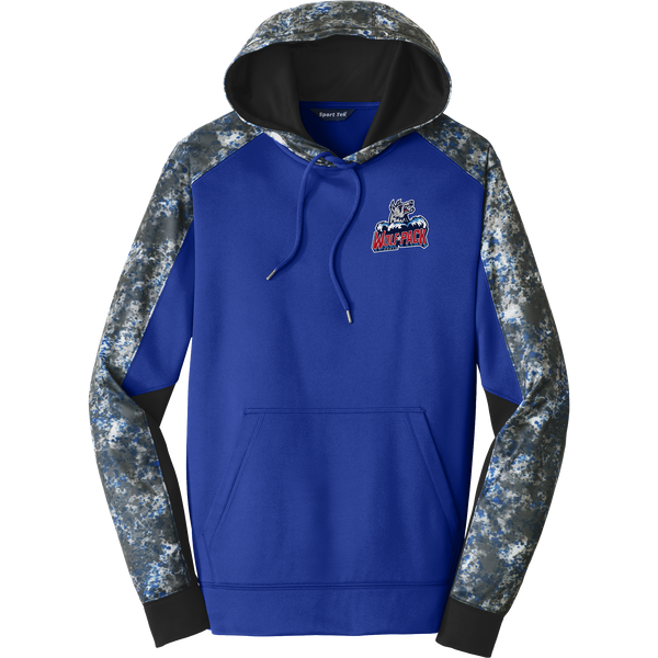 CT Wolfpack South Sport-Wick Mineral Freeze Fleece Colorblock Hooded Pullover