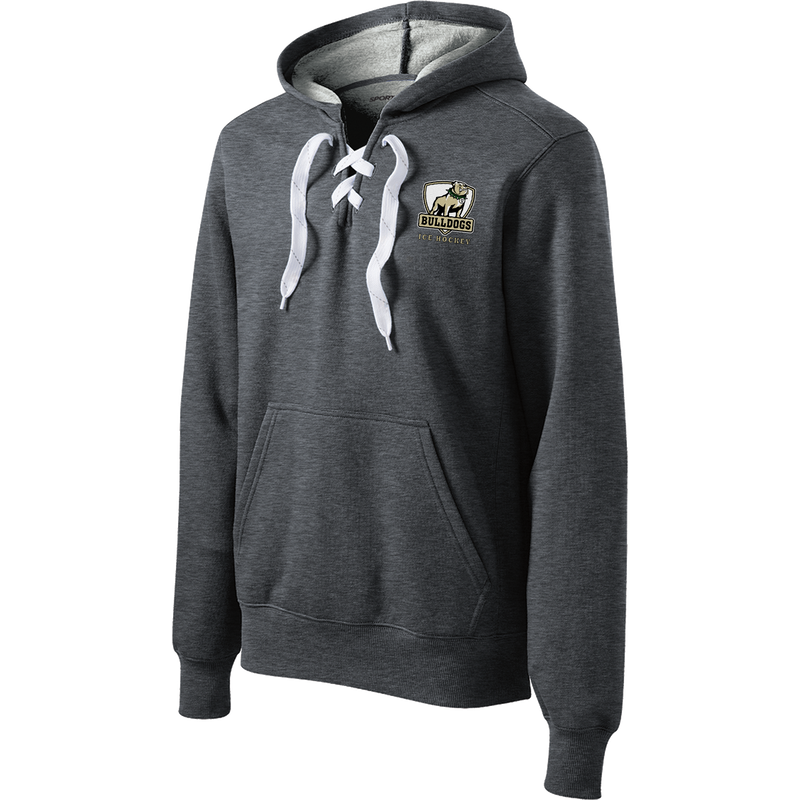 HVM Bulldogs Lace Up Pullover Hooded Sweatshirt