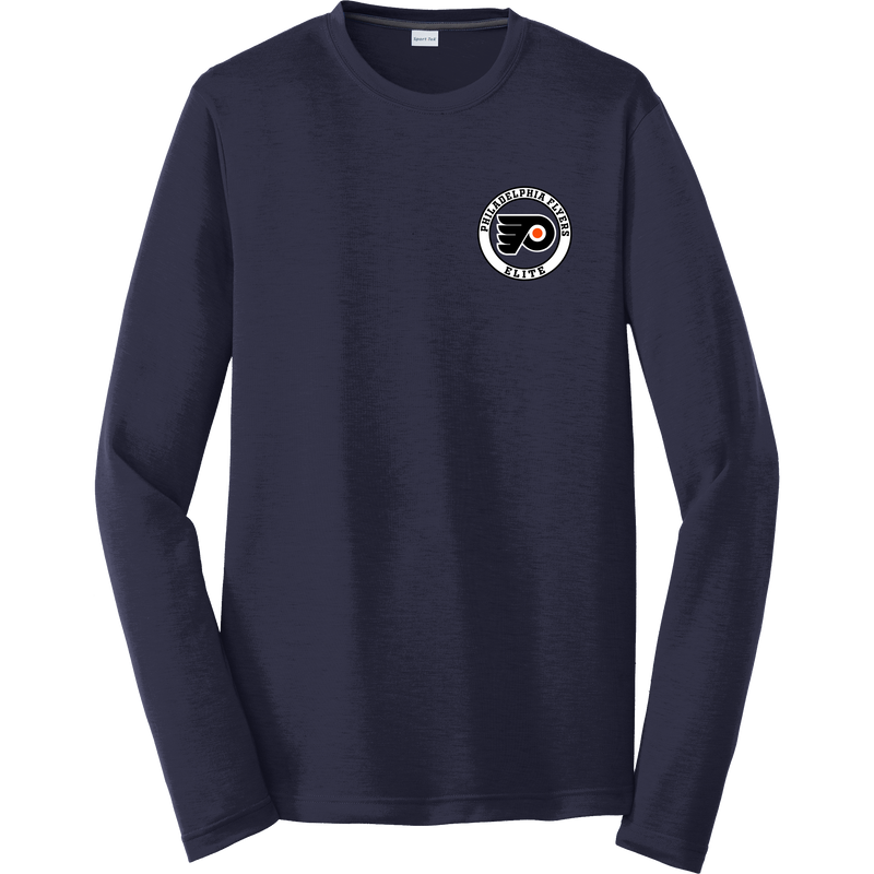 Philadelphia Flyers Elite Long Sleeve PosiCharge Competitor Cotton Touch Tee