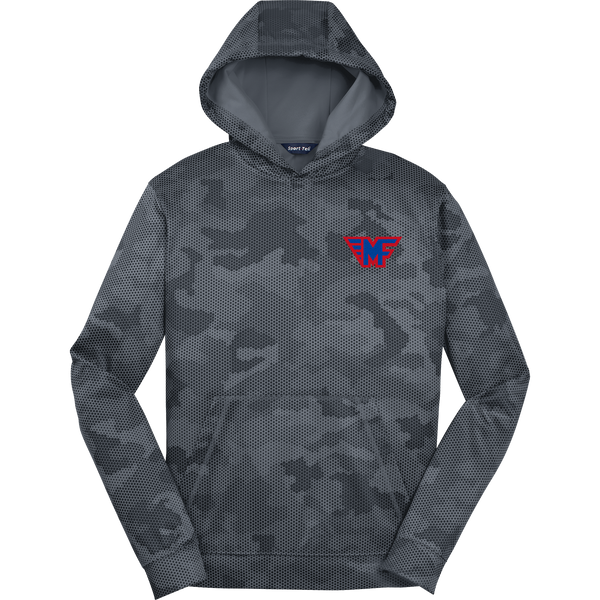 Mid-Fairfield Youth Sport-Wick CamoHex Fleece Hooded Pullover