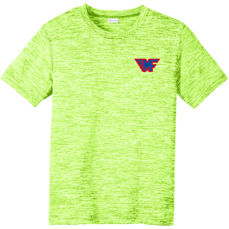 Mid-Fairfield Youth PosiCharge Electric Heather Tee