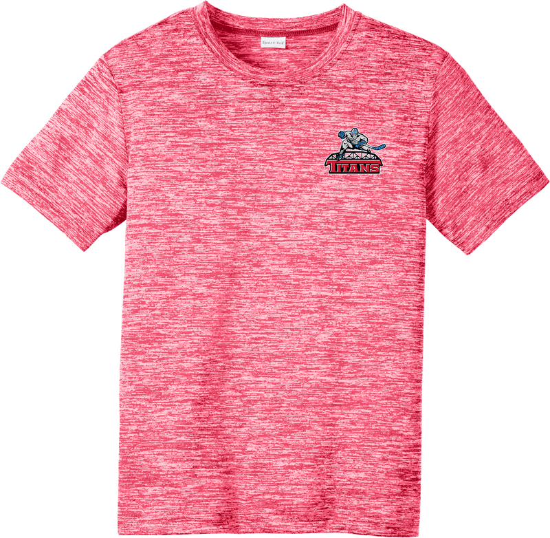 NJ Titans Youth PosiCharge Electric Heather Tee