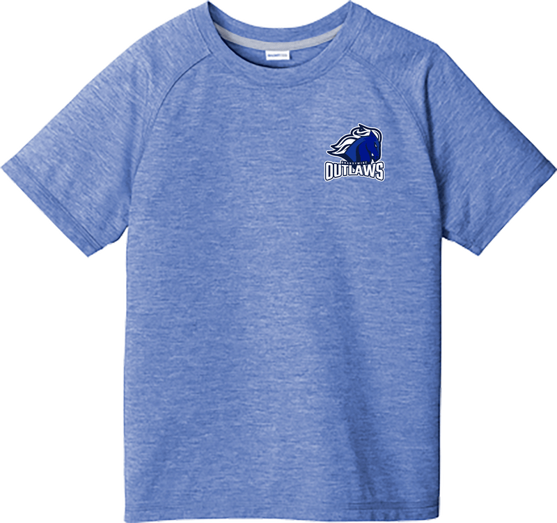 Brandywine Outlaws Youth PosiCharge  Tri-Blend Wicking Raglan Tee